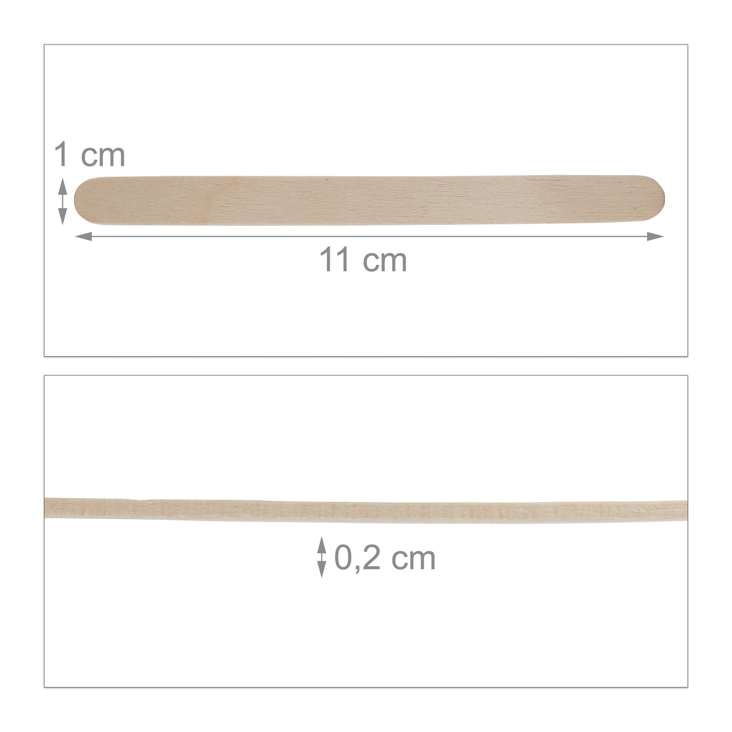 Popsicle sticks in wood 700 pcs