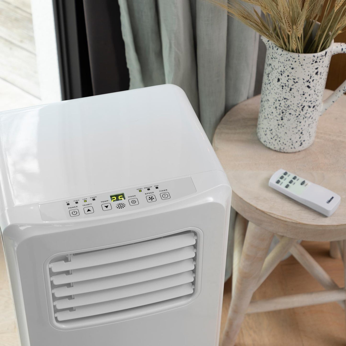 Portable Air Conditioner, 9000 BTU, Remote Control, Timer