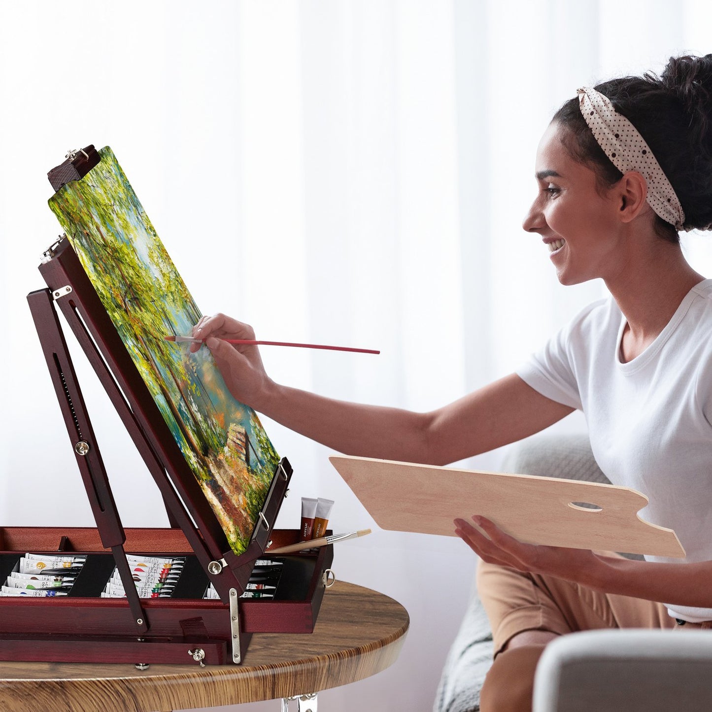 Portable Easel with Accessories