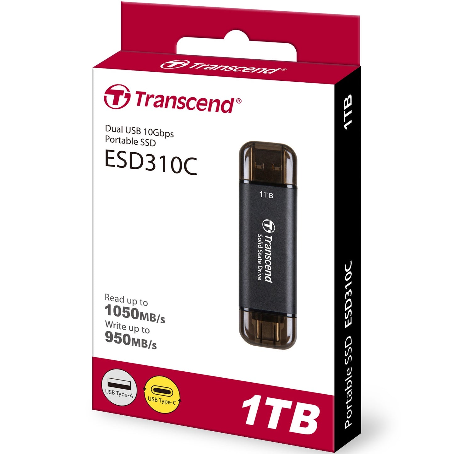 Portable SSD ESD310C USB-C 1TB (R1050/W950) Black