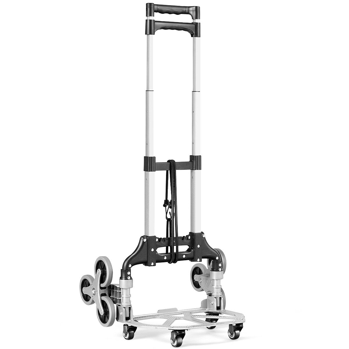 Portable foldable hand truck hand truck transport truck sack truck black + silver