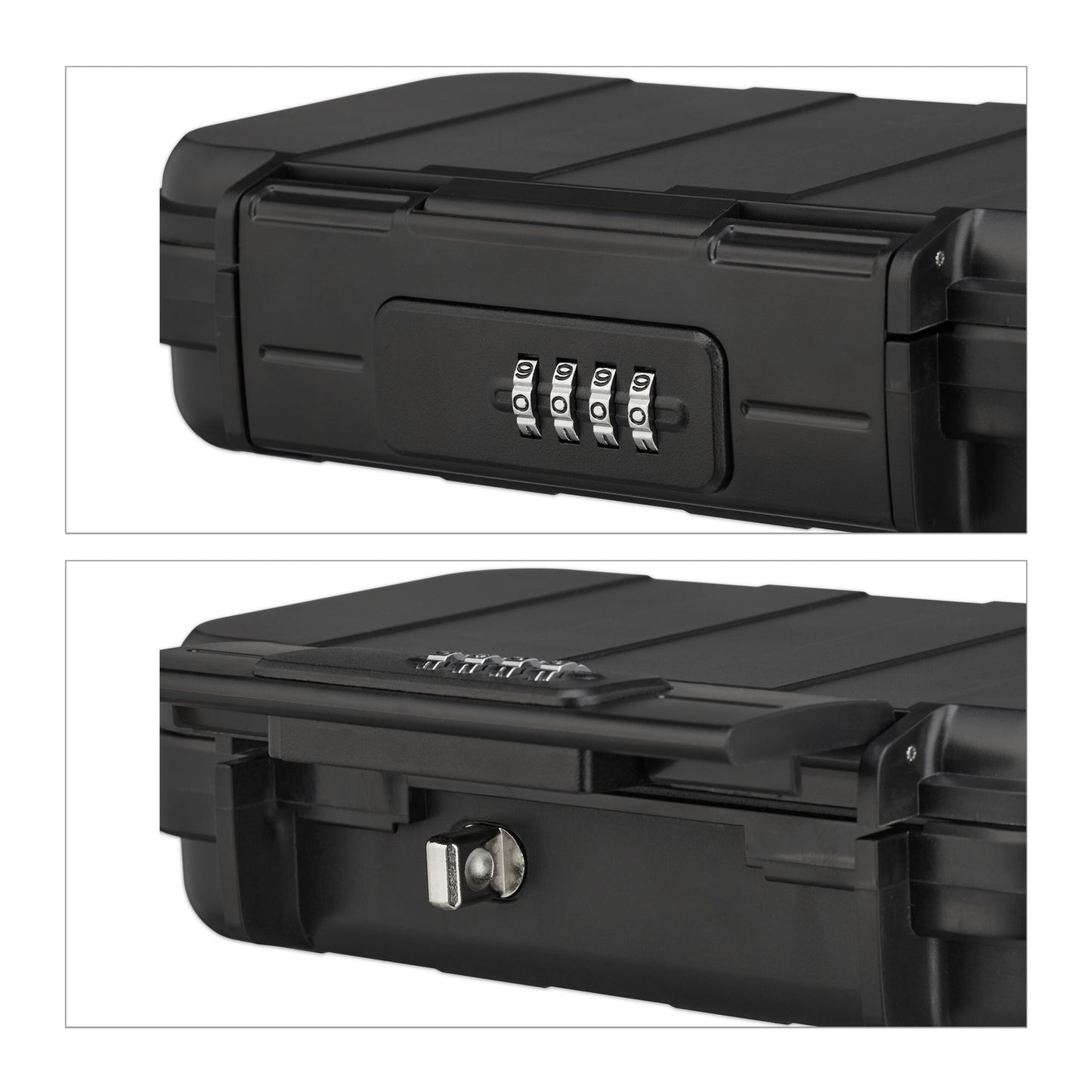 Portable security box with combination lock