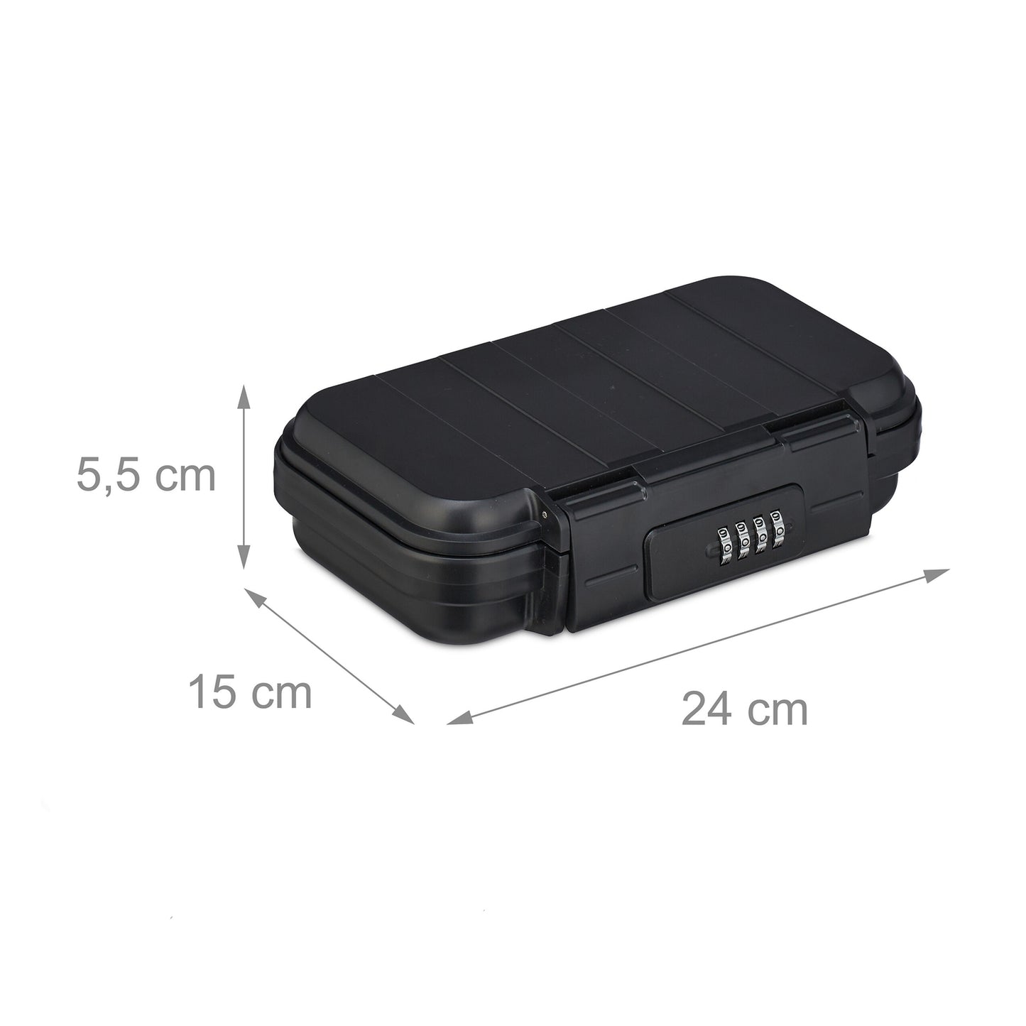 Portable security box with combination lock