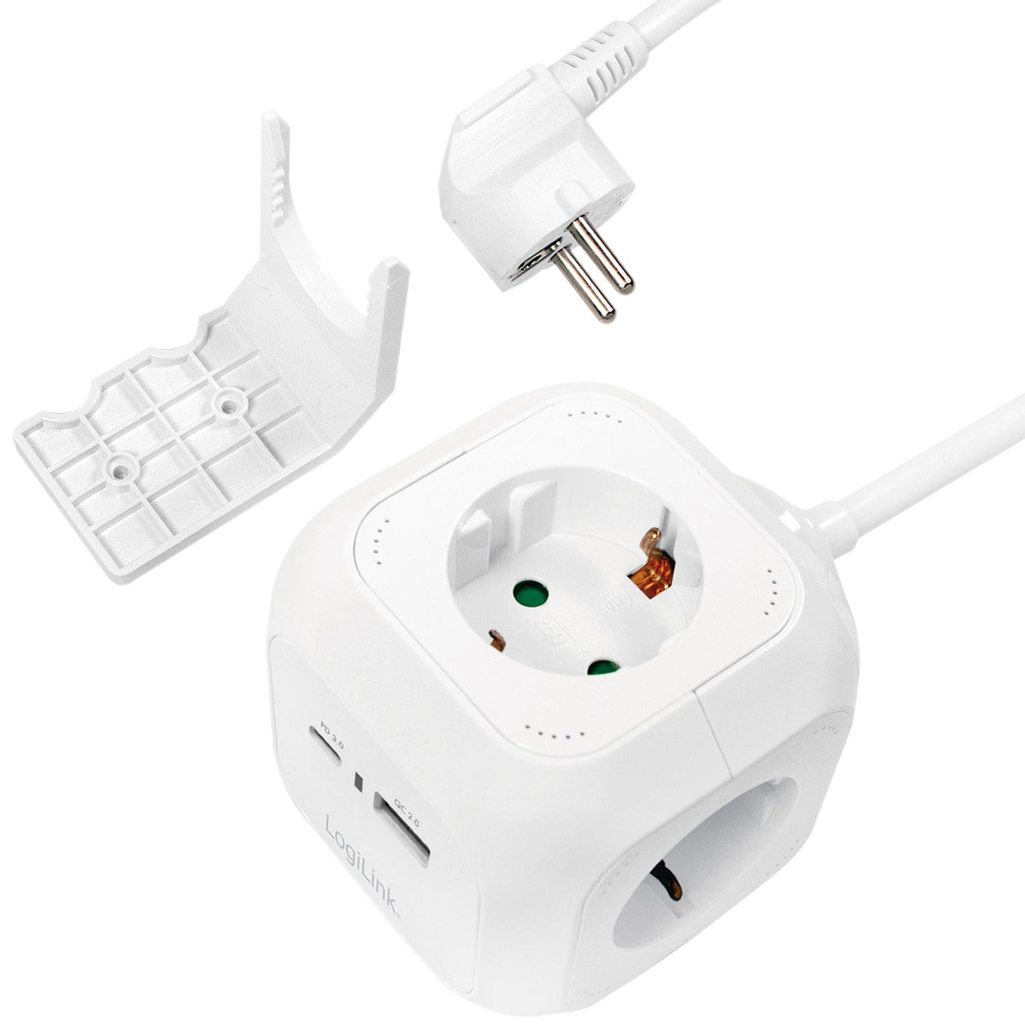 Power Cube Multi-branch socket + USB-A/USB-C PD 20W