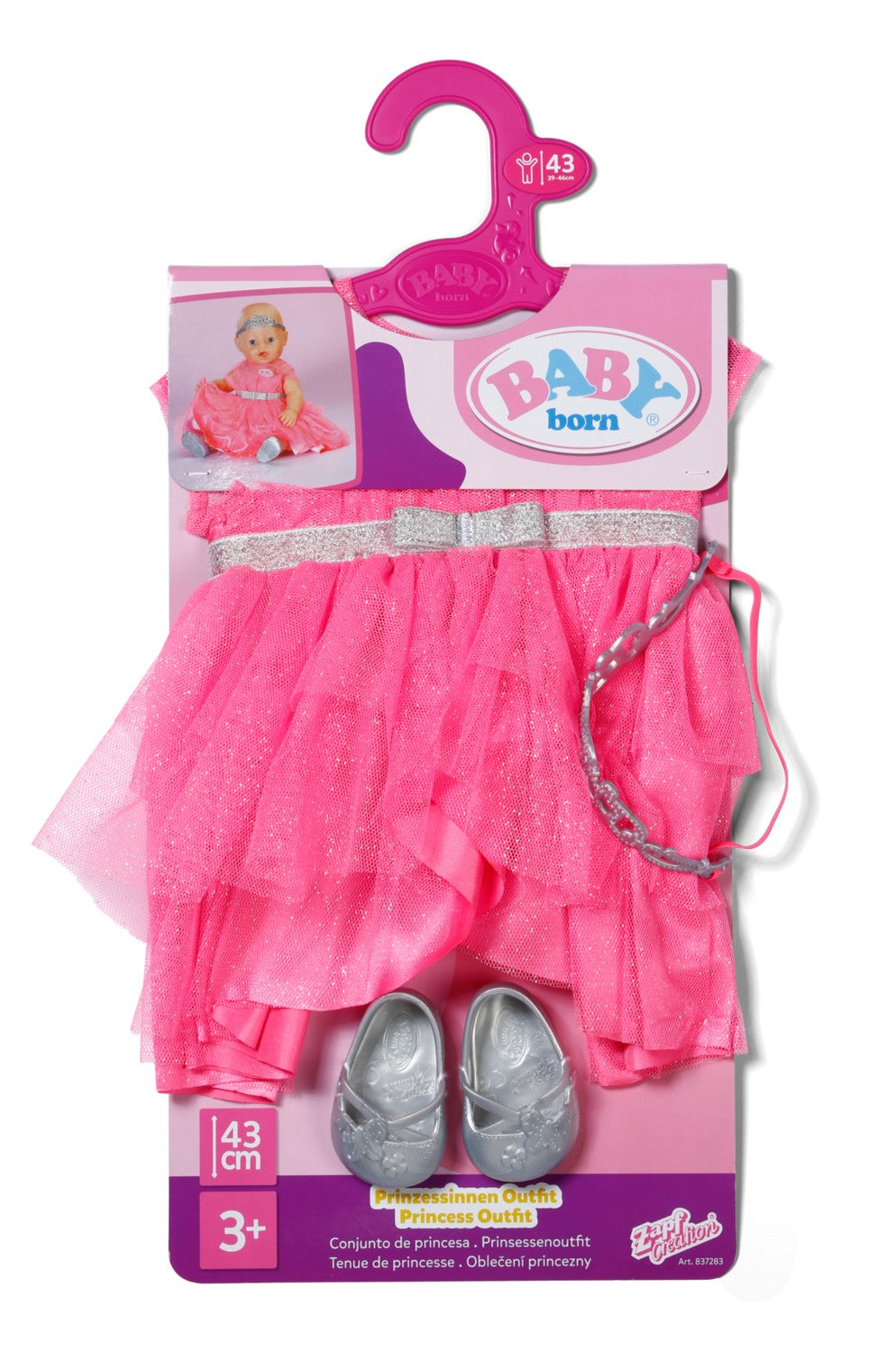 Princess Outfit for 43 cm Baby Born Dolls