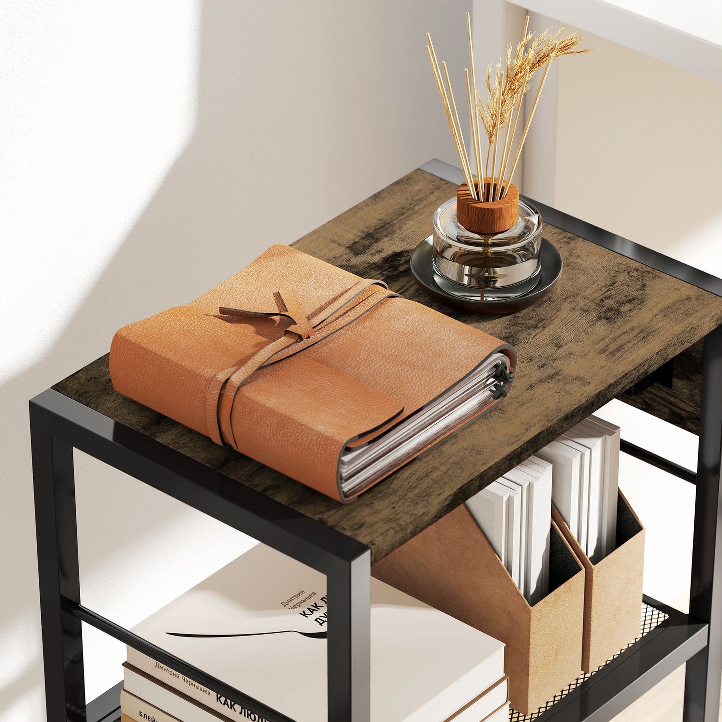 Printer Stand with Wheels, Outlets, USB & USB-C, 40kg Capacity