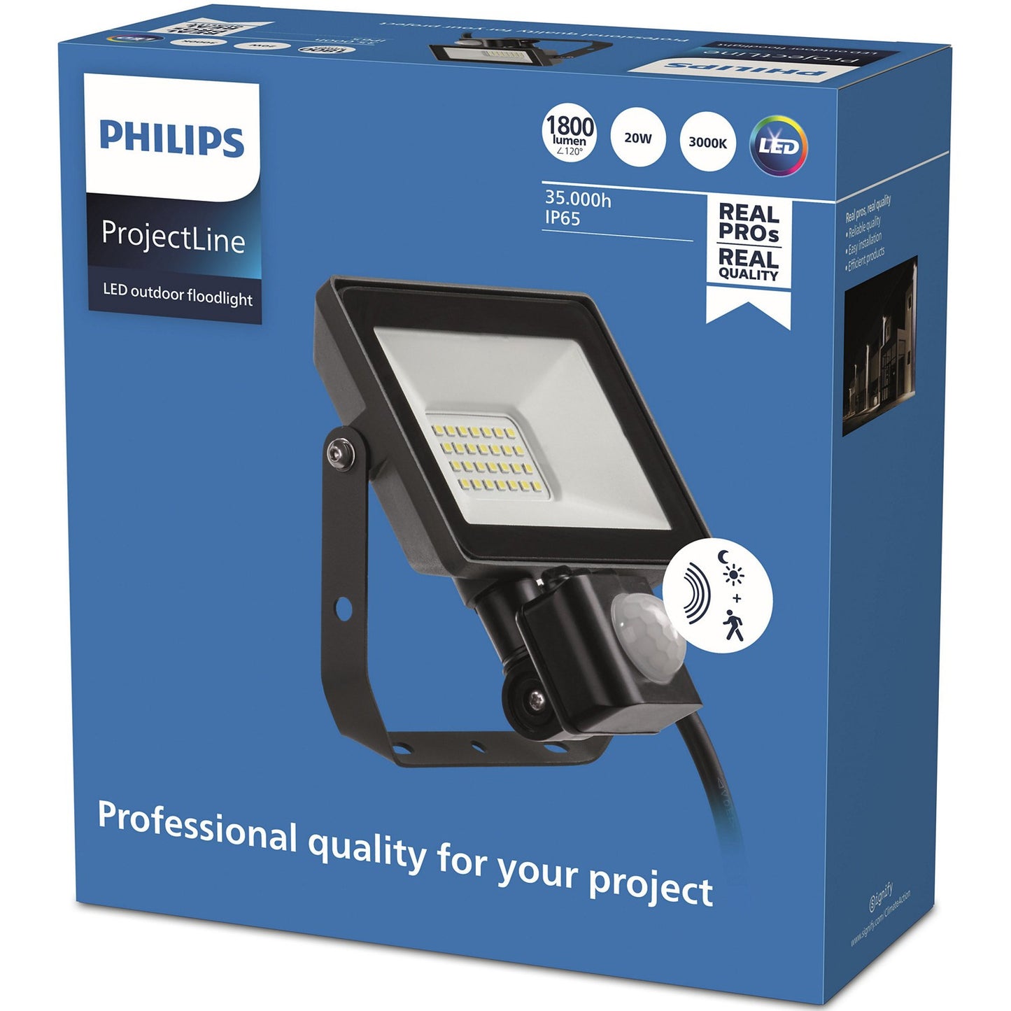 ProjectLine Spotlight 20W 1800lm Sensor