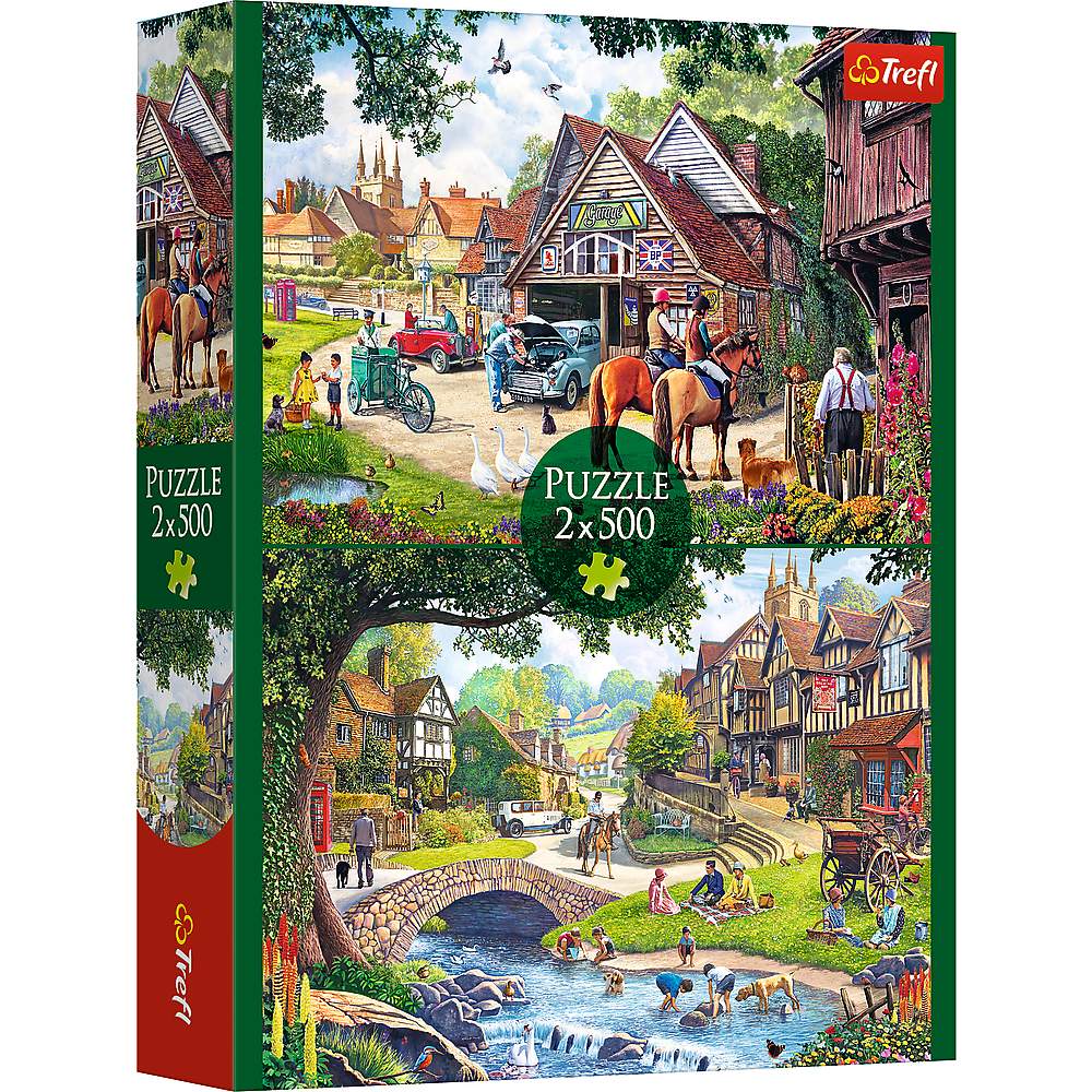 Puzzle Set, Idyllic Life, 2 Packs of 500 Pieces