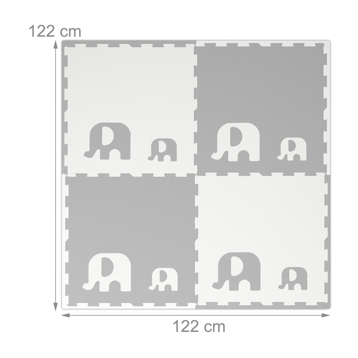 Puzzle mat elephants