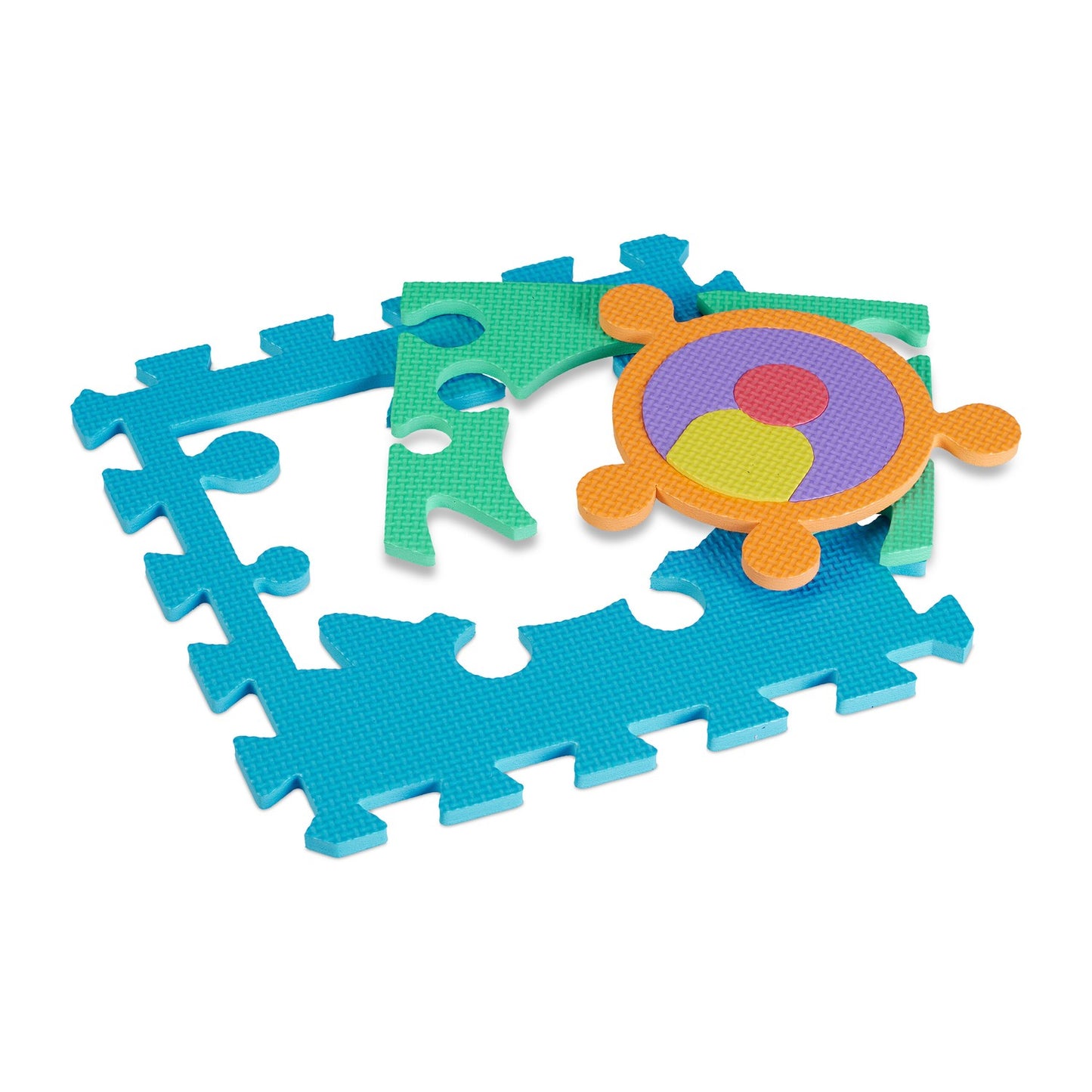 Puzzle mat robot parts