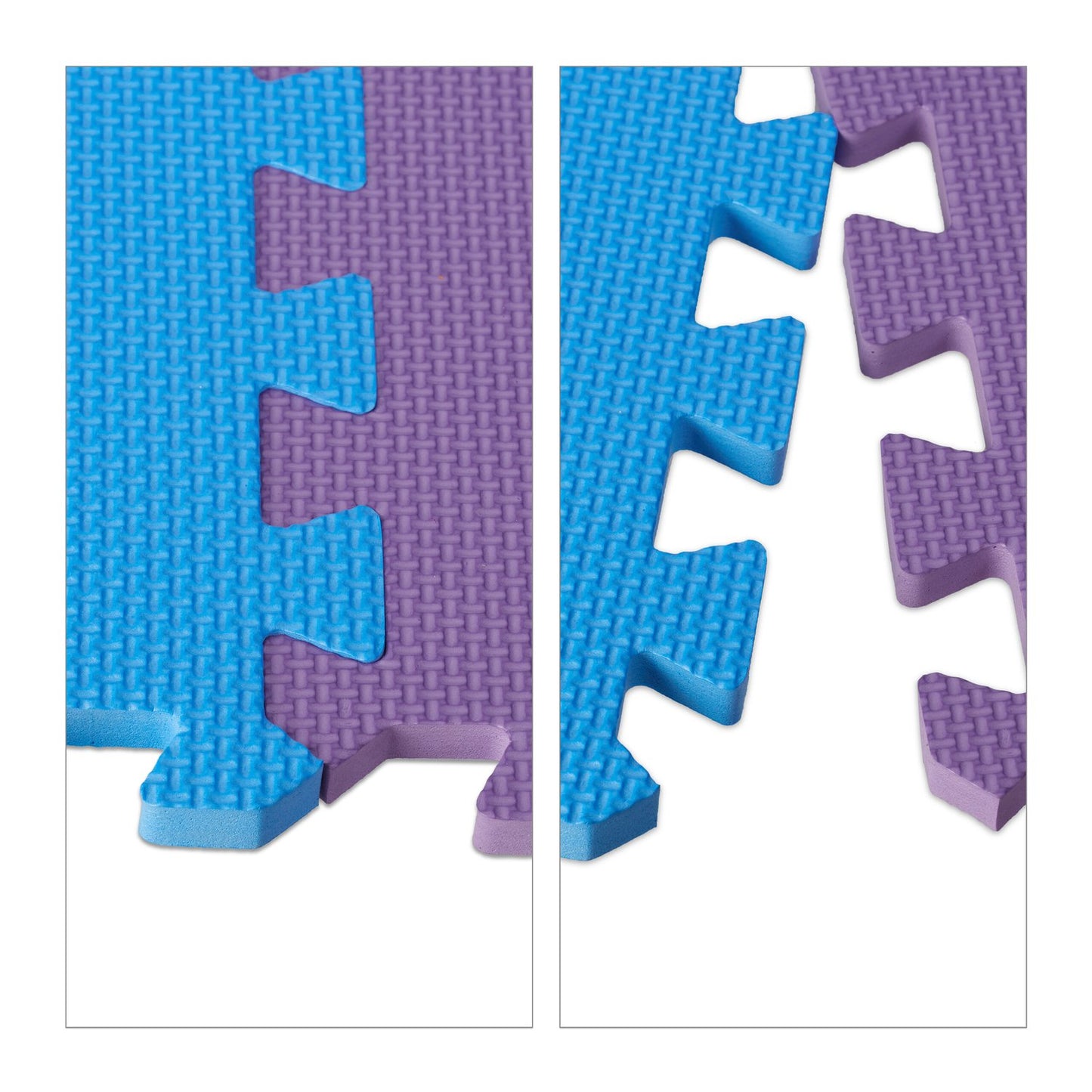 Puzzle mat with numbers and border