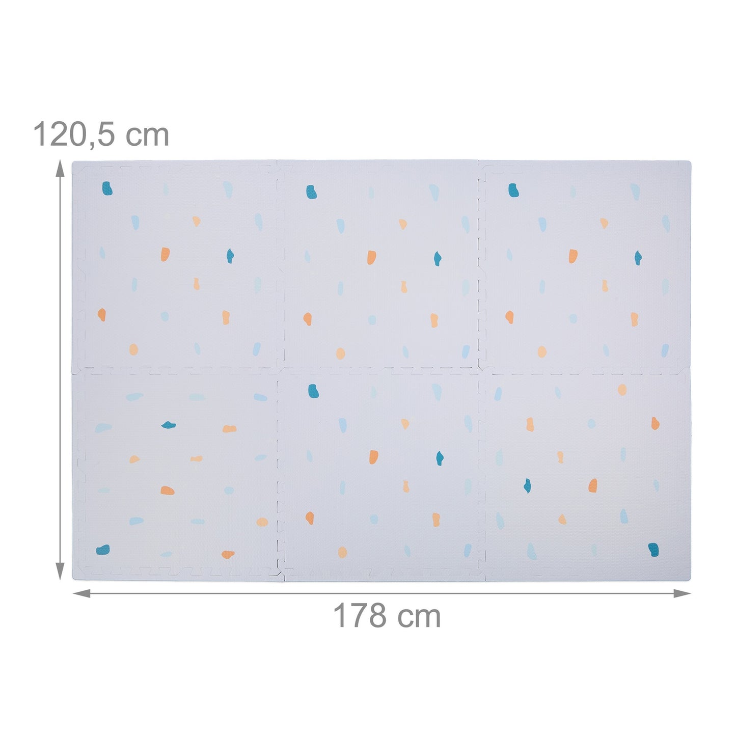 Puzzle mat with pattern
