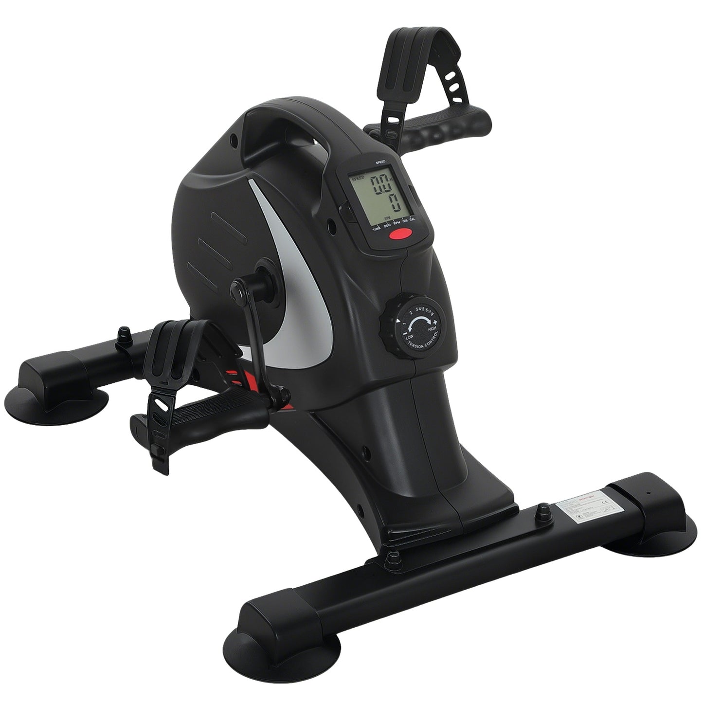 Quiet pedal trainer with 8-level magnetic resistance