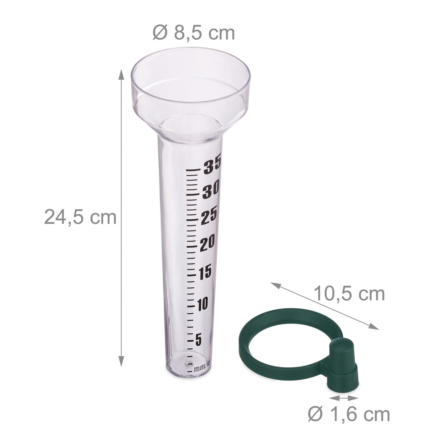 Rain gauge, set of 3