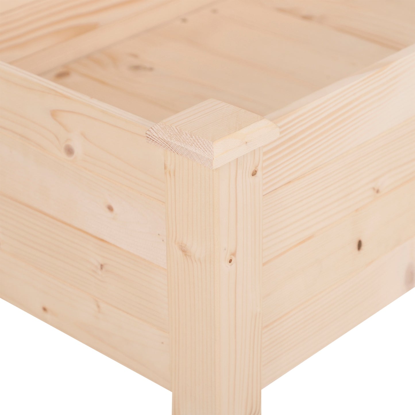 Raised bed pot, Wood & Fabric, 122.5x56.5x76 cm