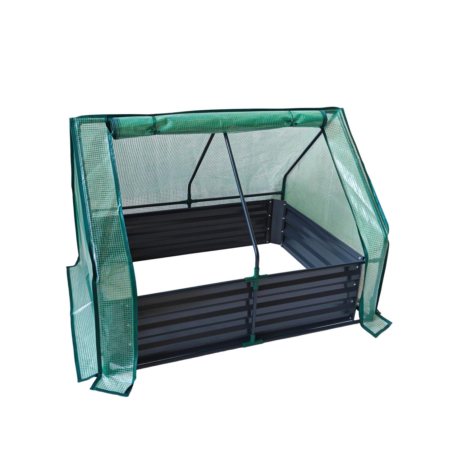 Raised Garden Bed with Greenhouse Cover
