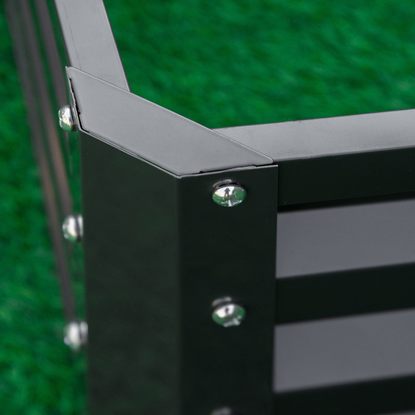 Steel garden bed - 120x120x30cm Gray planter box