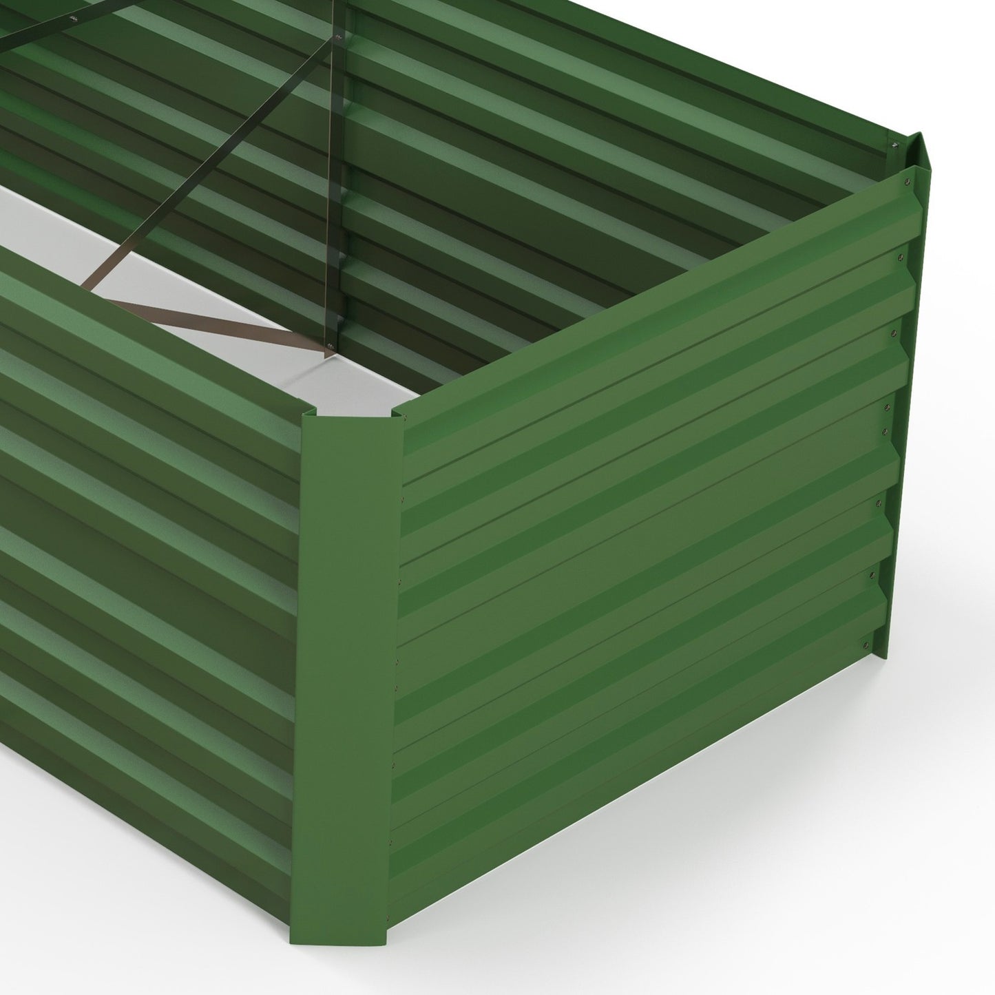 Steel garden bed - 180x90x60 cm, Cold frame