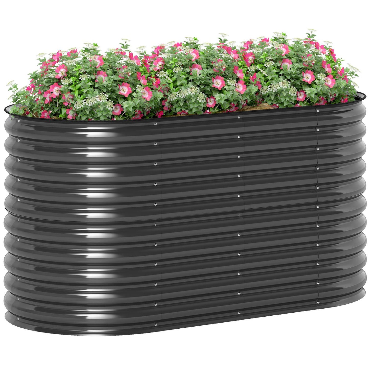 Steel garden bed - 160x80x80 cm, stackable planting