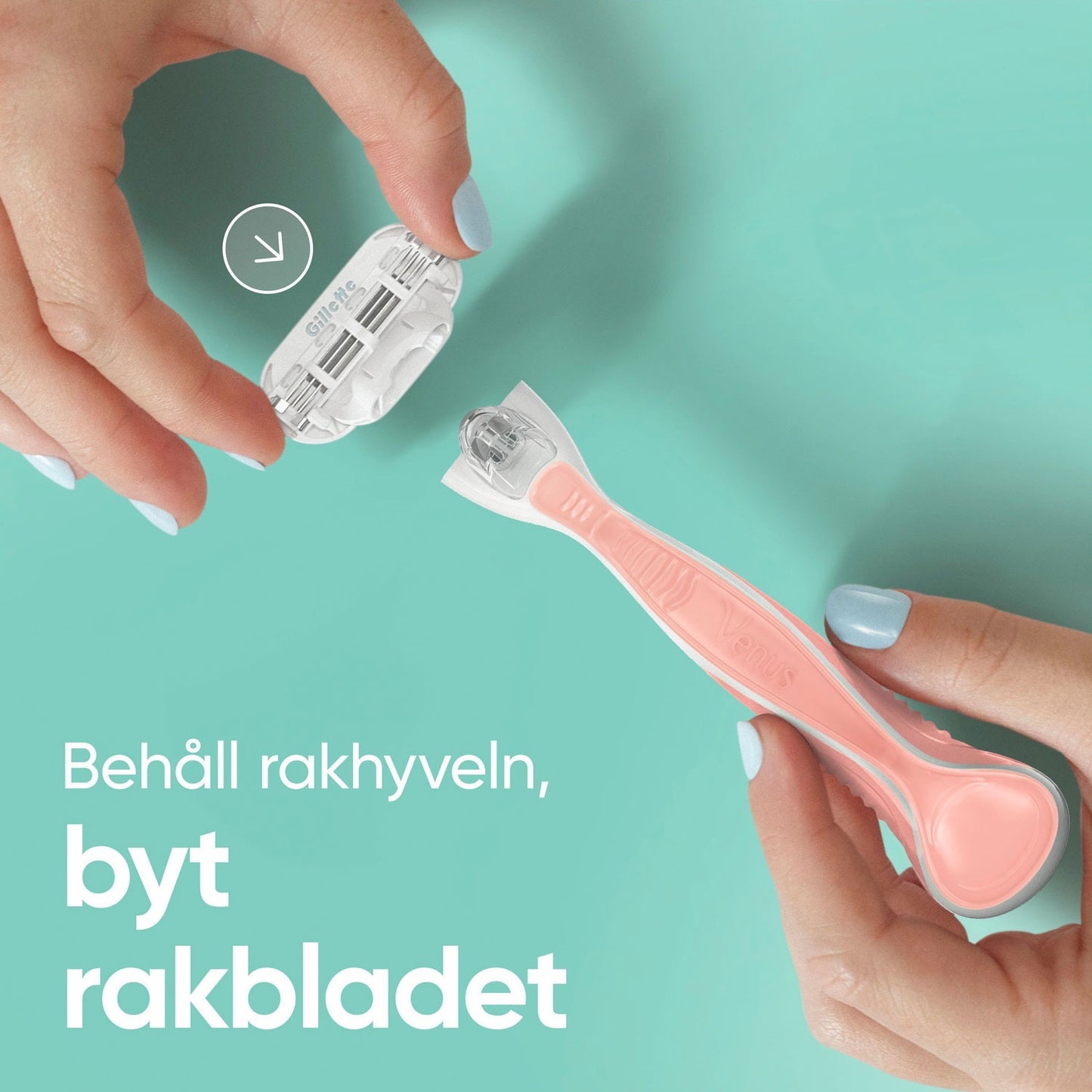 Razor Smooth Sensitive Pink + 2 razor blades