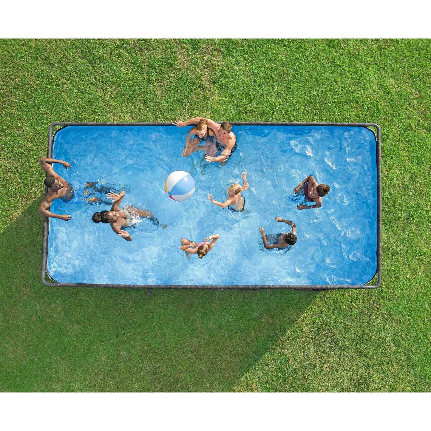 Rectangular Pool Set 5.49m x 2.74m x 1.32m, All-Season Use