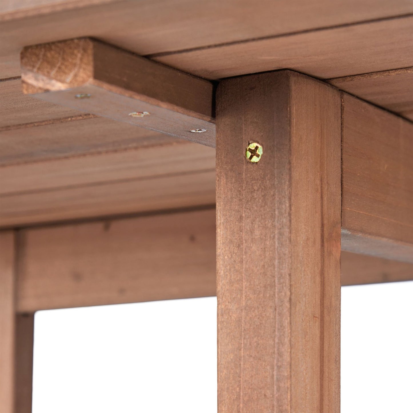 Rectangular folding table wood brown