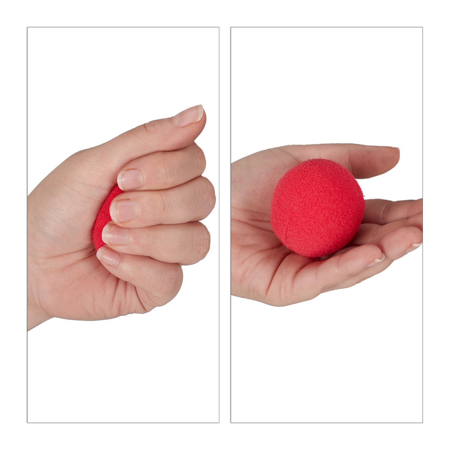 <p>Red clown noses transform any costume into a party hit, offering comfort and fun for both kids and adults. Perfect for entertainers or Halloween enthusiasts, these noses complete your look effortlessly.</p>
<ul>
<li>Enhance any clown costume with ease