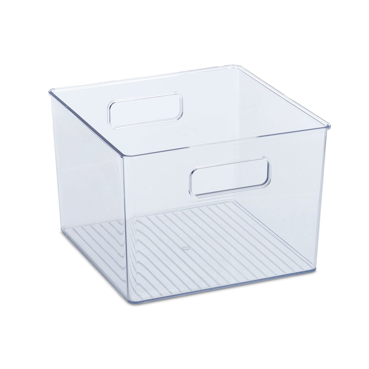 Refrigerator storage with handle