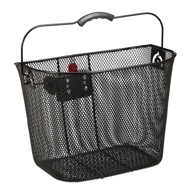 Removable bicycle basket at the front