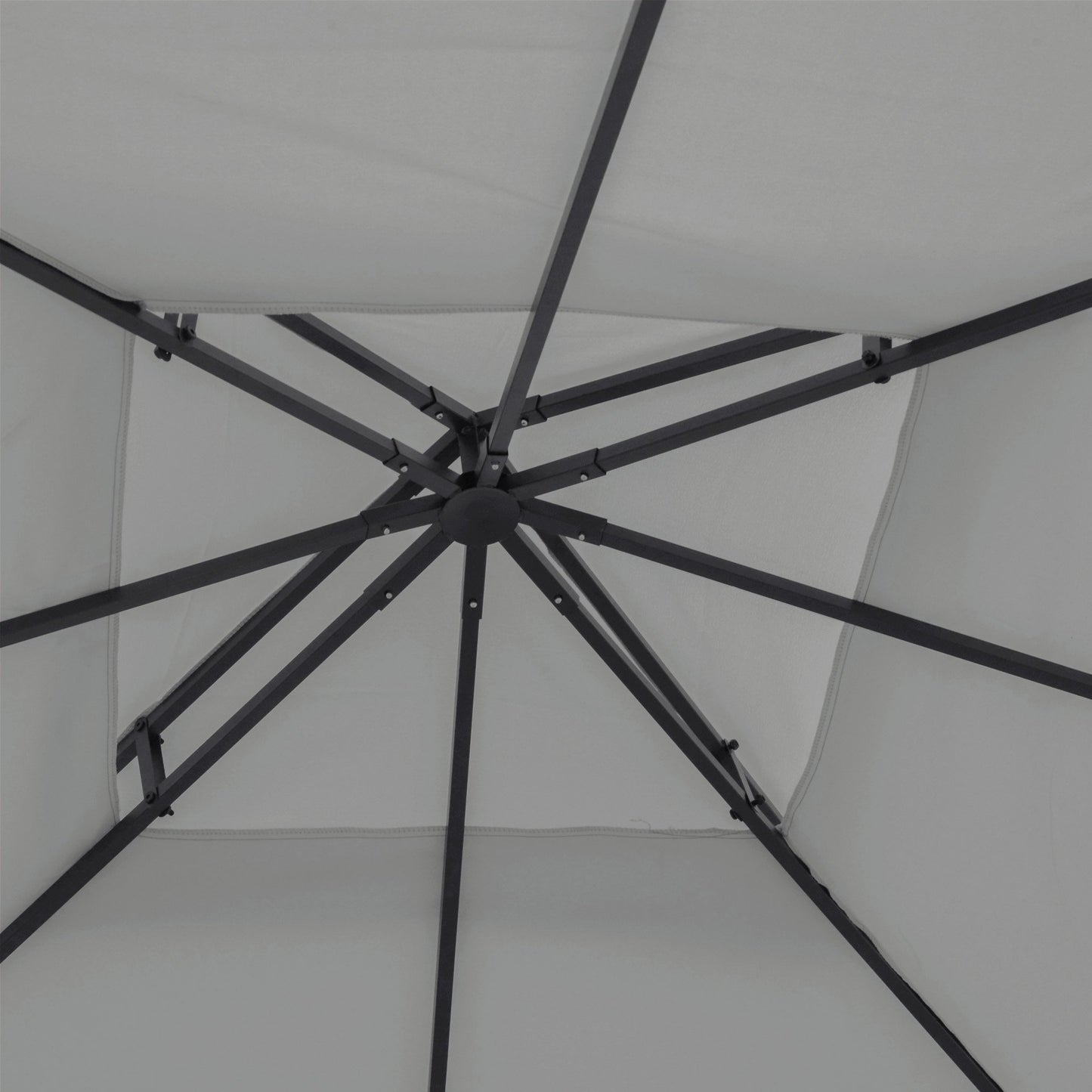 Replacement Canopy for 3x3m Gazebo, Waterproof, Light Grey