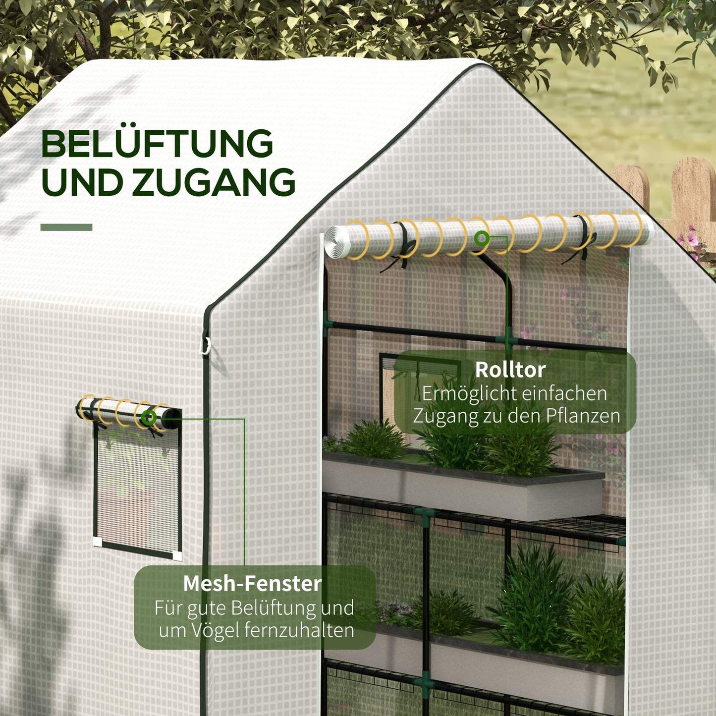 Greenhouse replacement film with UV protection, PE protection