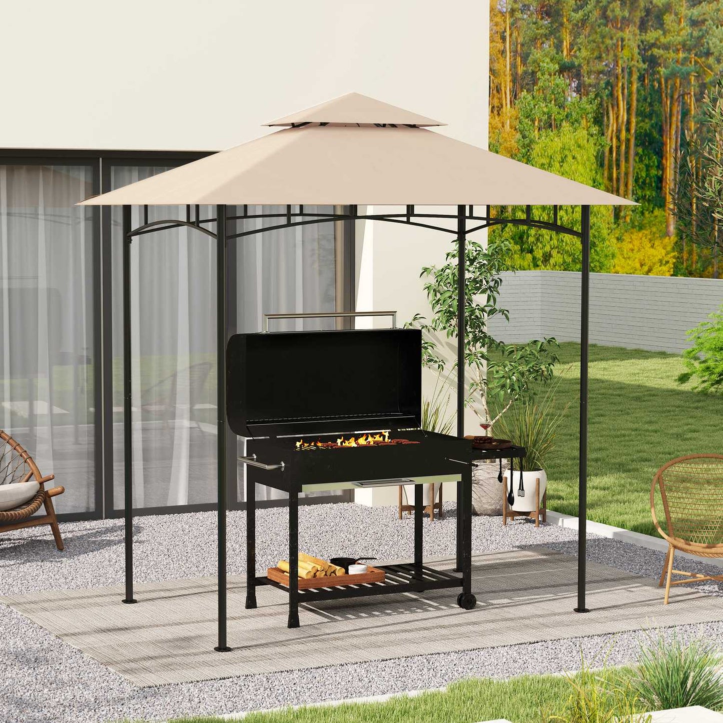BBQ Gazebo Replacement roof, 1.5m x 2.4m, waterproof