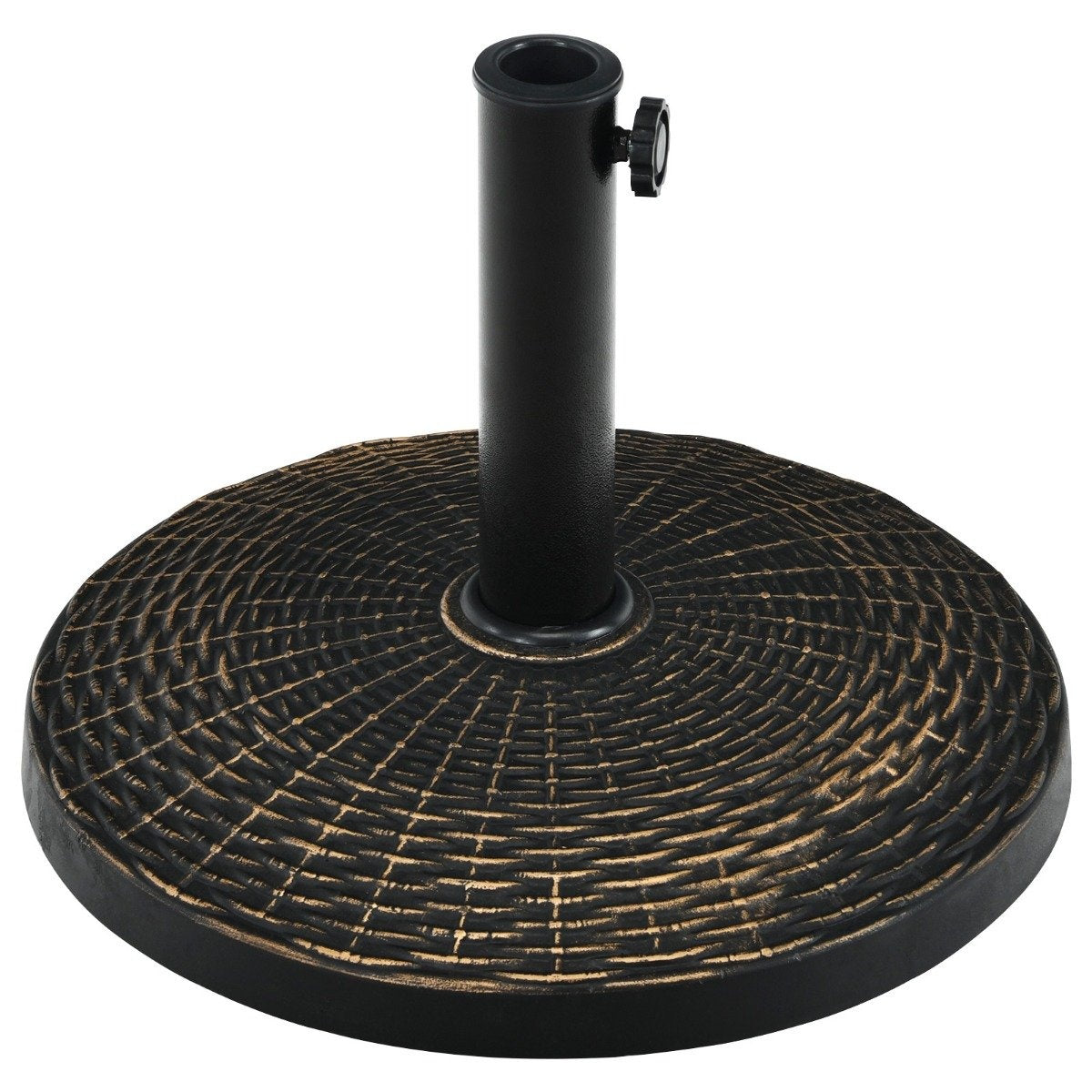 Resin parasol base with 46 cm diameter bronze