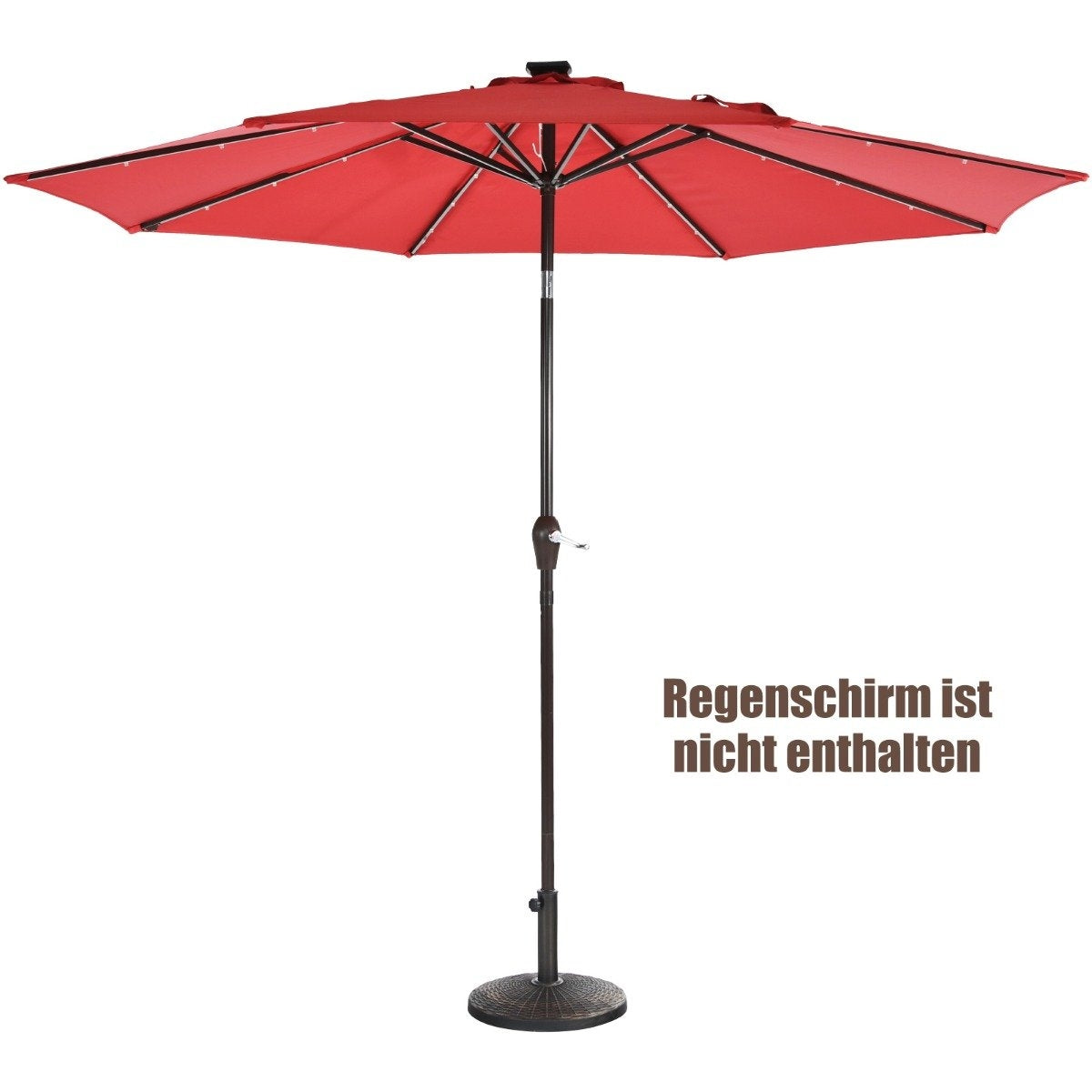 Resin parasol base with 46 cm diameter bronze