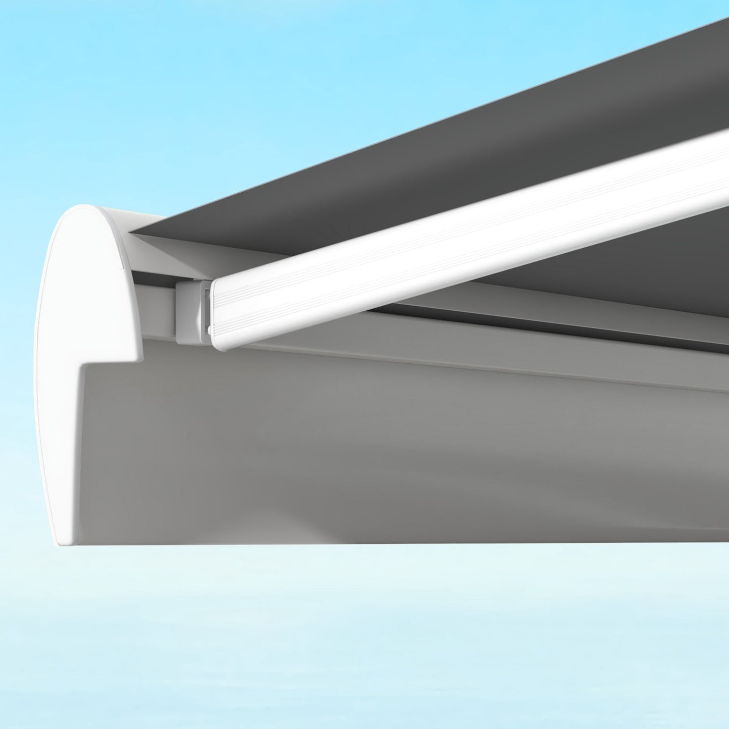 Retractable Awning, 395x300 cm, Remote & Manual Control