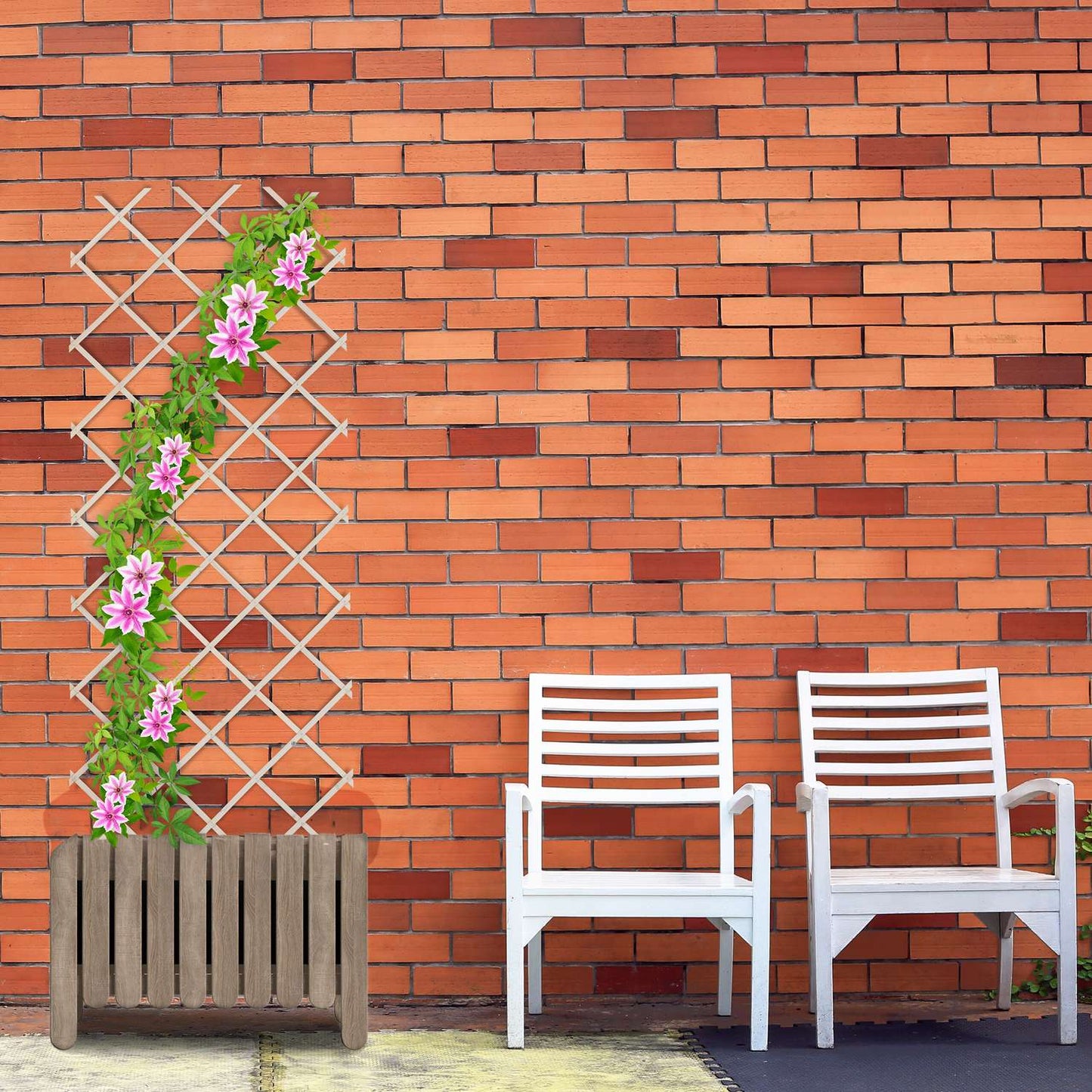 Retractable trellis set of 3
