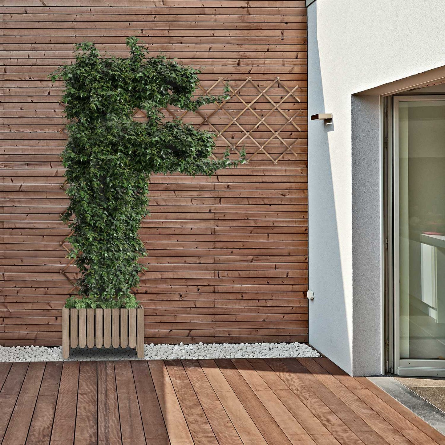 Retractable trellis set of 3