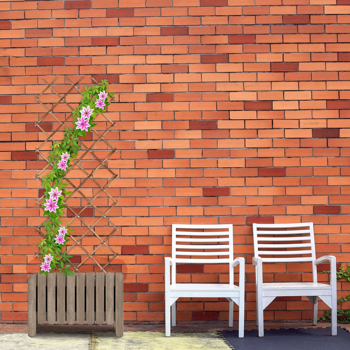 Retractable trellis set of 3