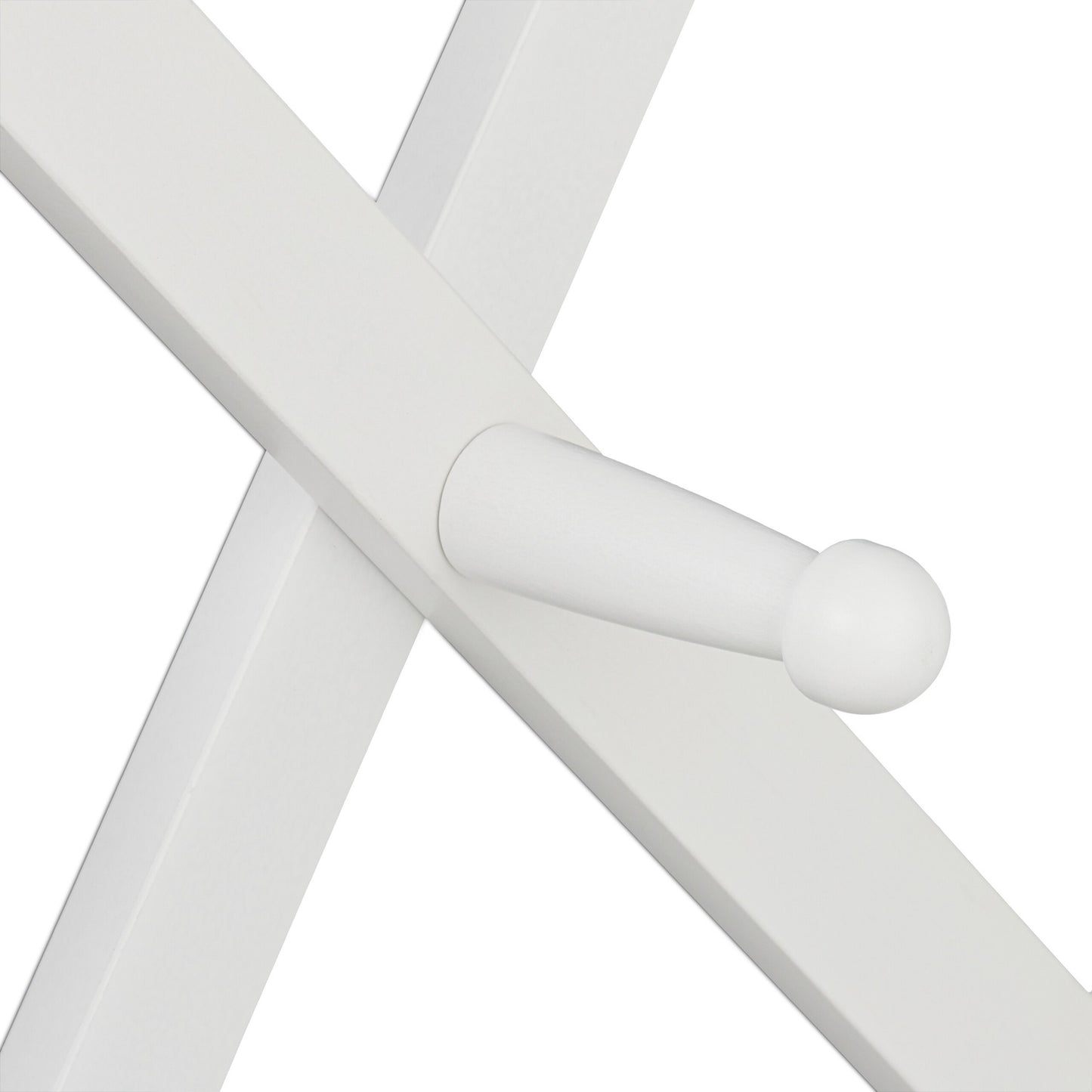 Retractable wall coat hanger in wood