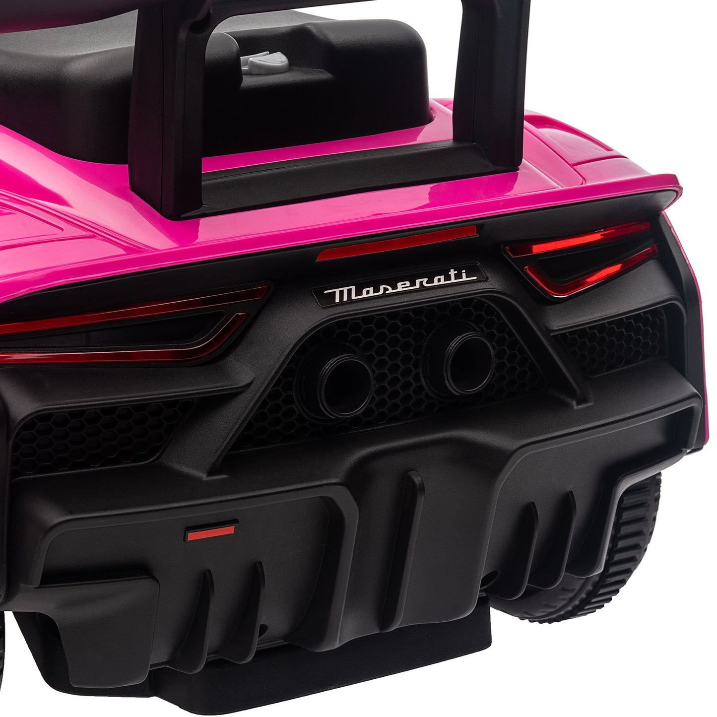 Pink ride-on car with storage, horn & music for children 1.5–5 years