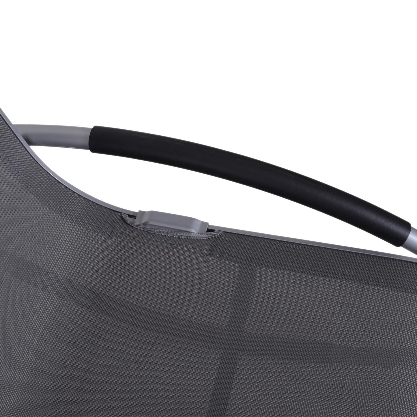 Garden Swing Lounger with cushion, weatherproof aluminium