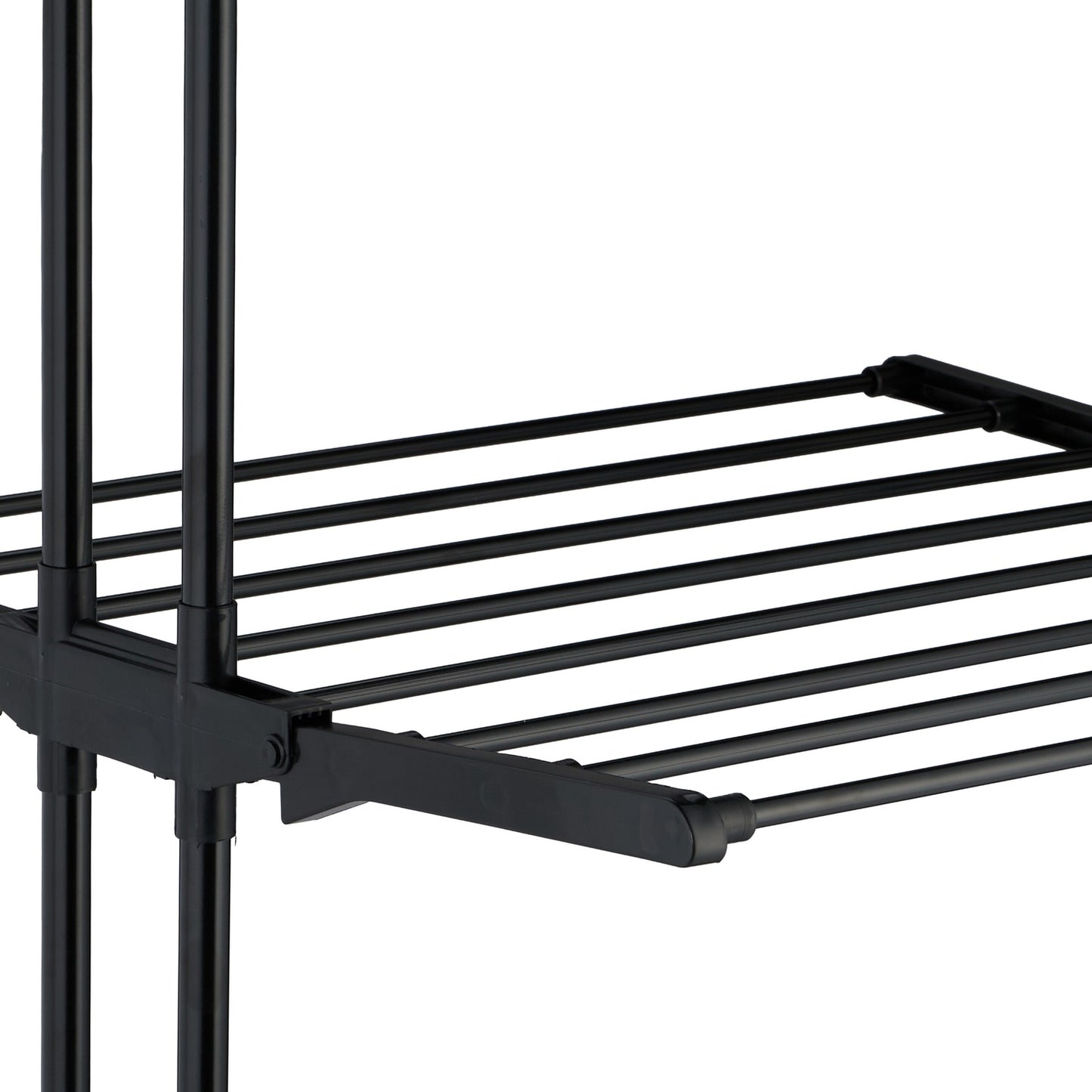 Rolling Laundry Drying Rack with Foldable Wings