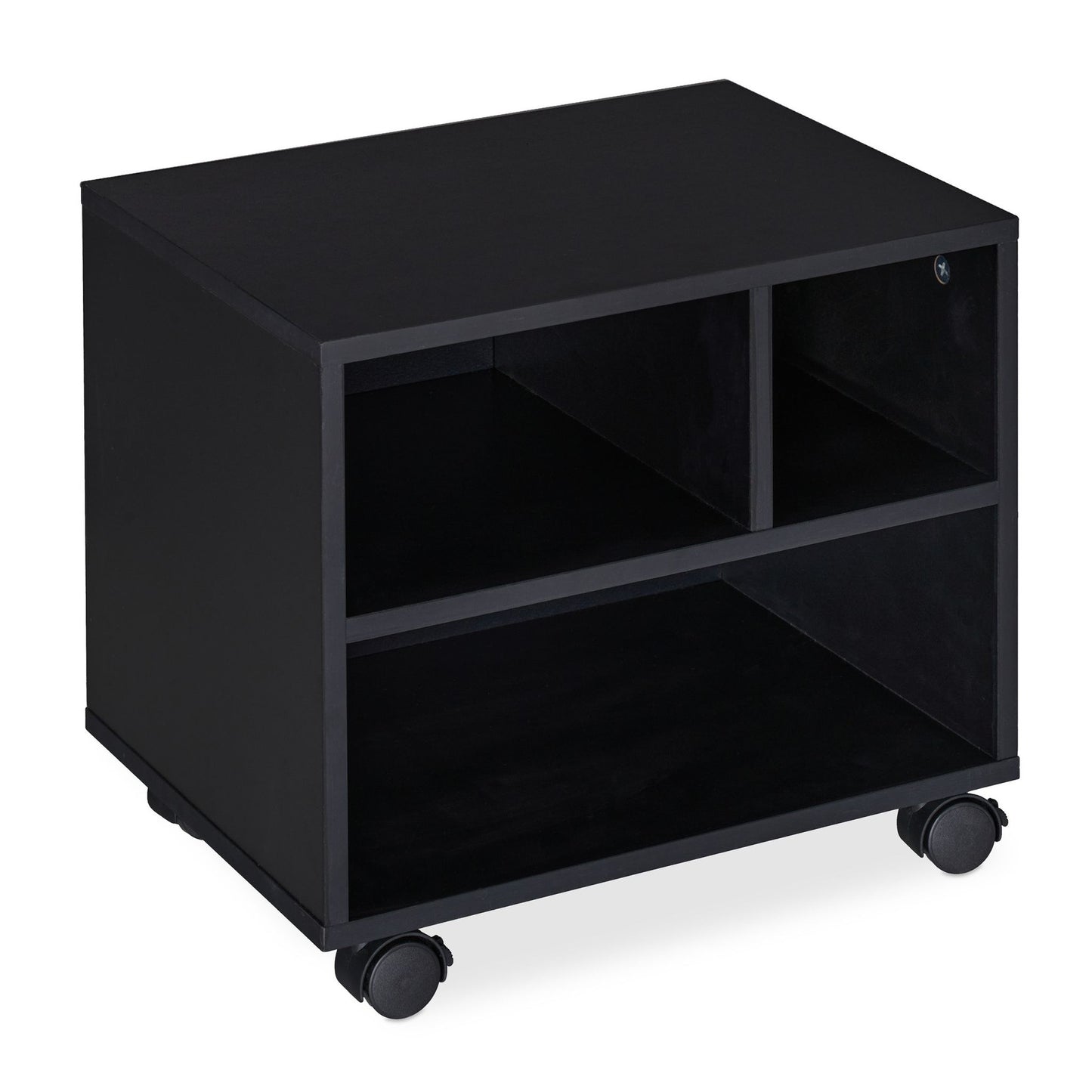 Rolling case with 3 compartments