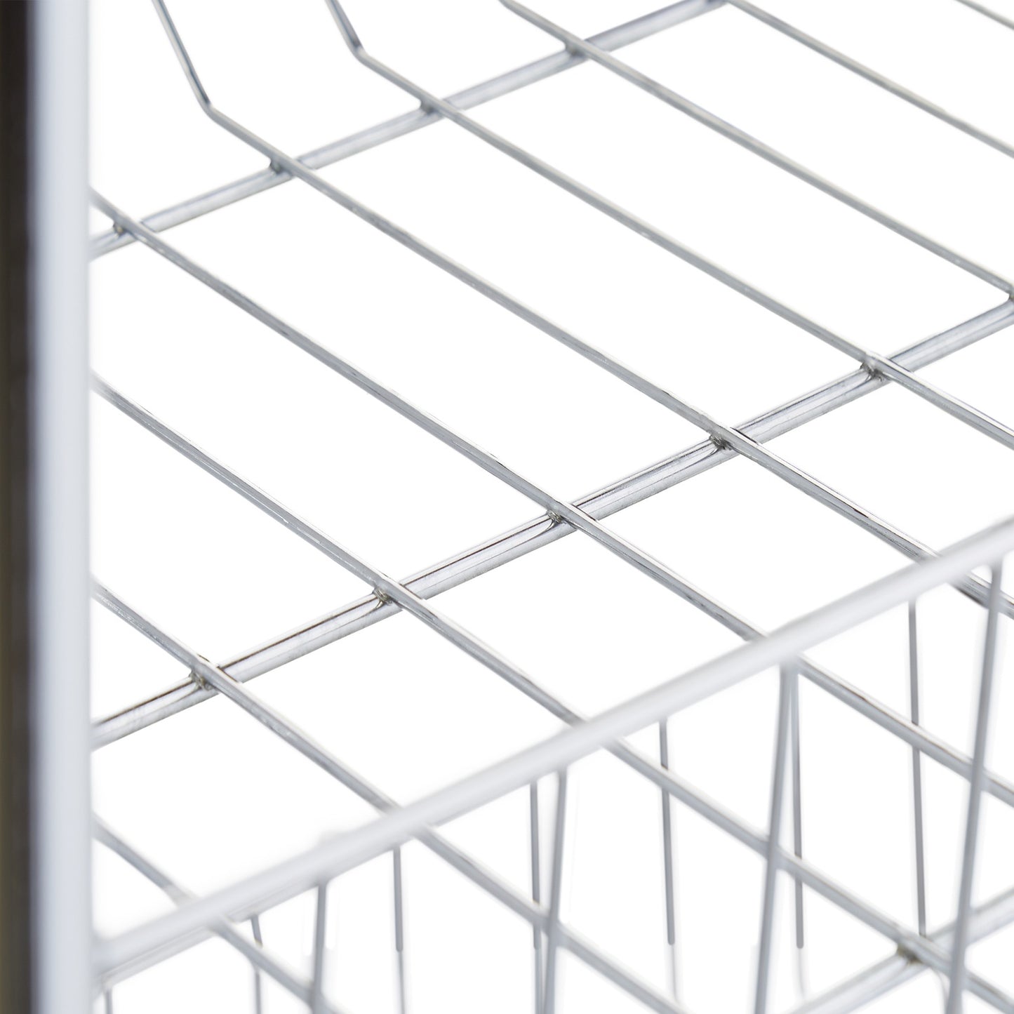 Rolling shelf in metal