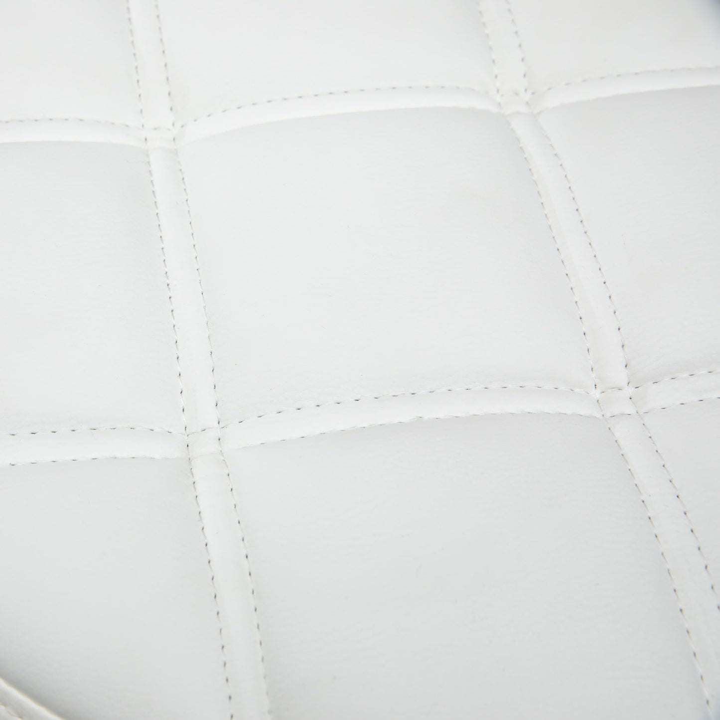 Adjustable white rotating stool in artificial leather - office and salon