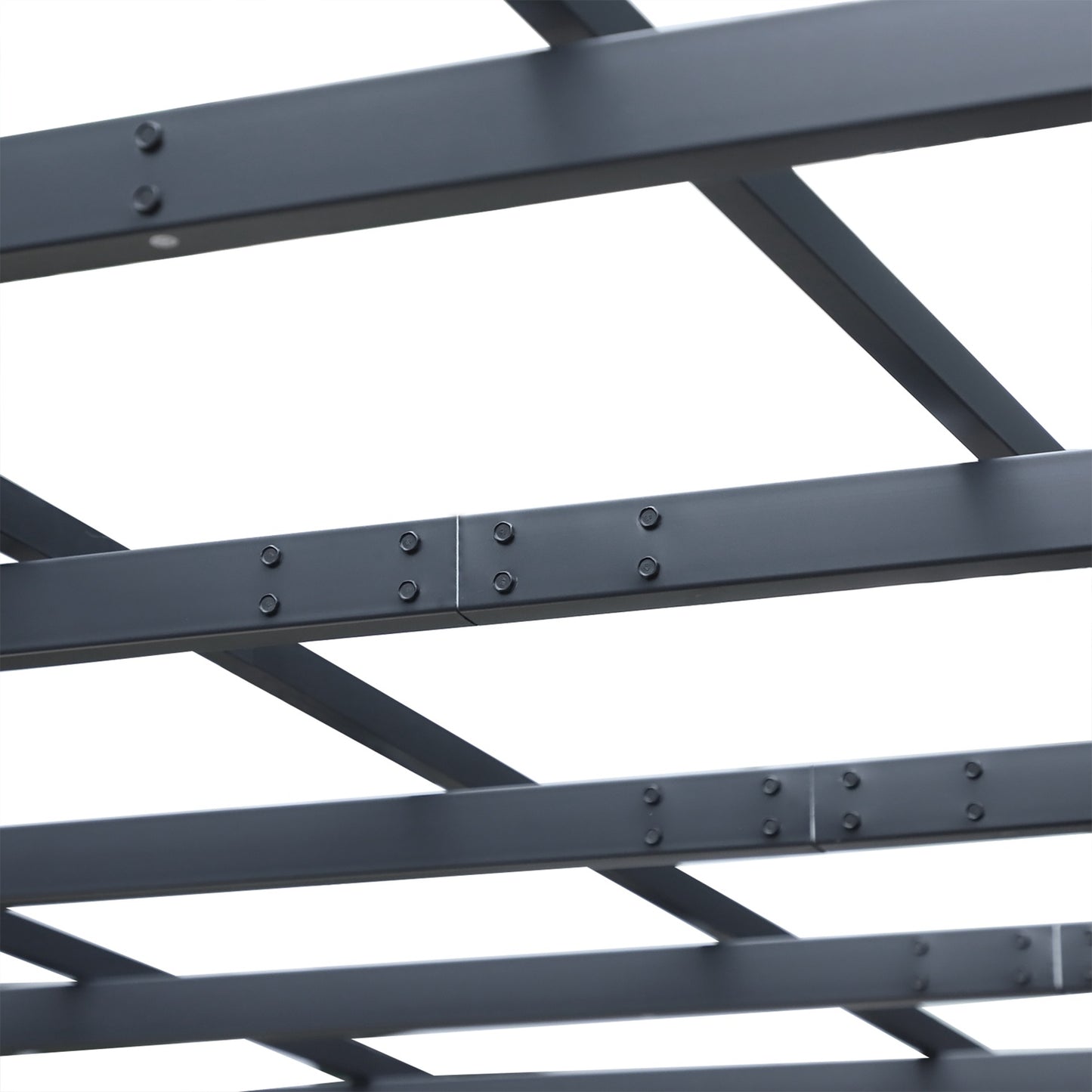 Black Metal Garden Arch Trellis, Weather Resistant, 2.97x2.95x2.3M