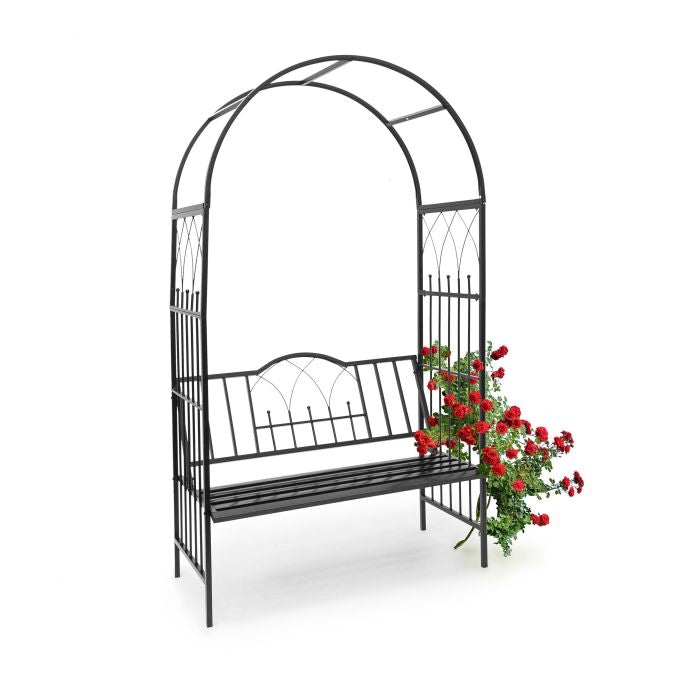 Rose arch with bench