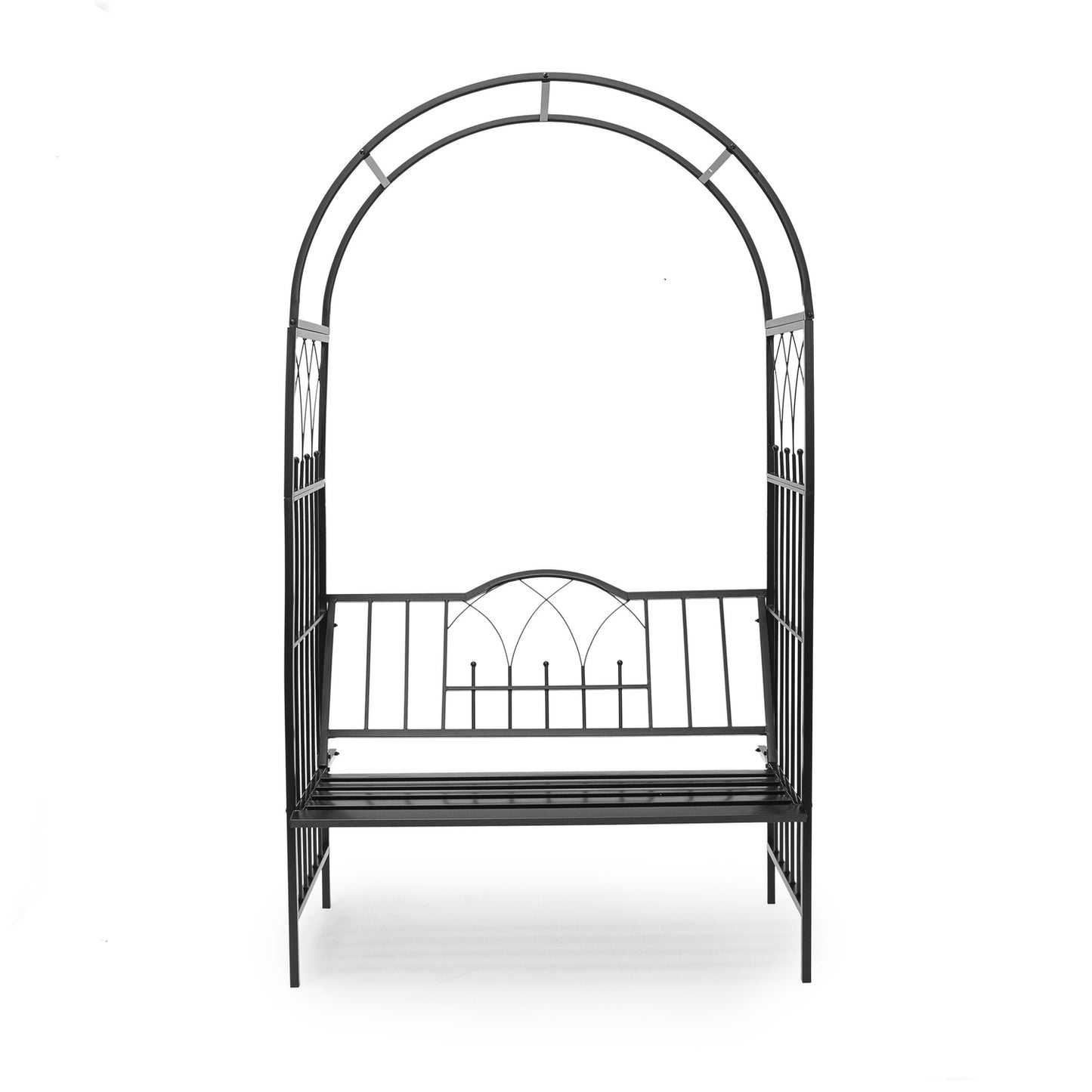 Rose arch with bench