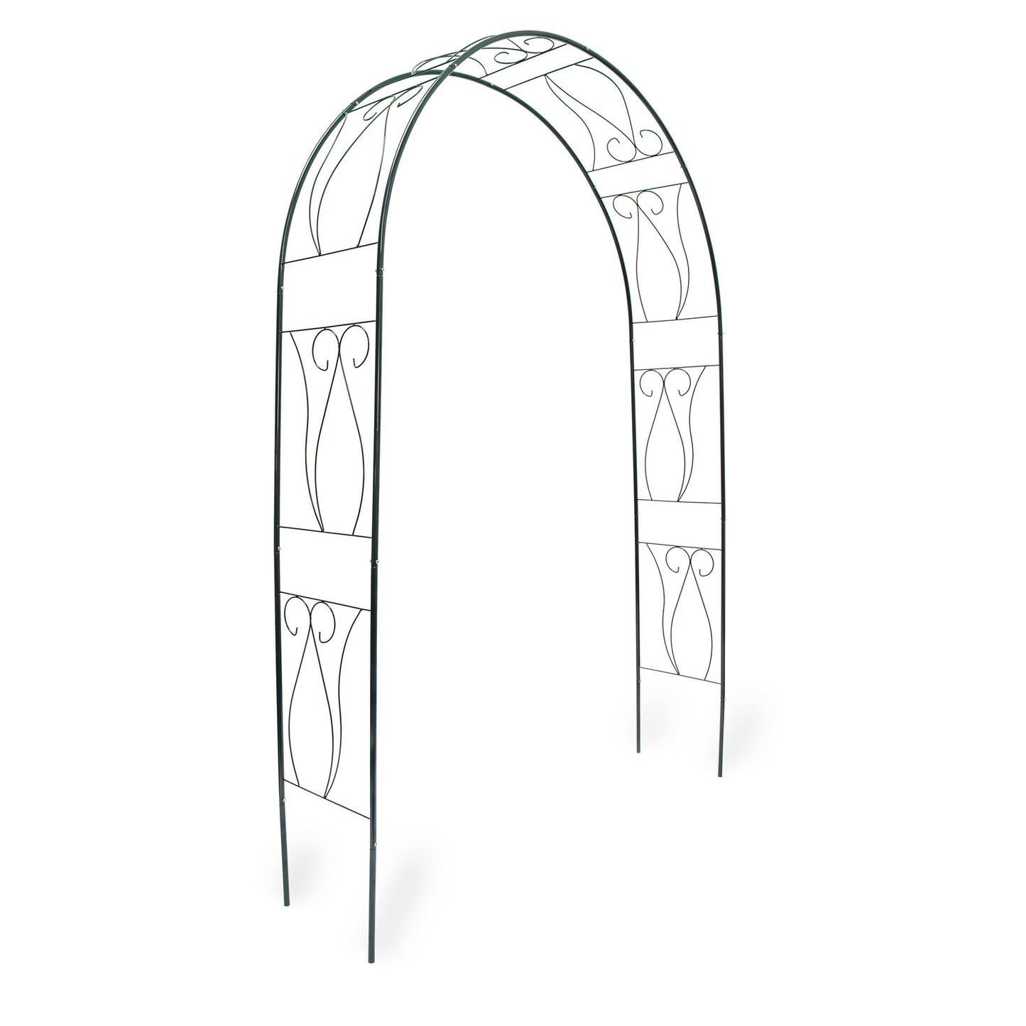 Rose arch with supporting ornaments