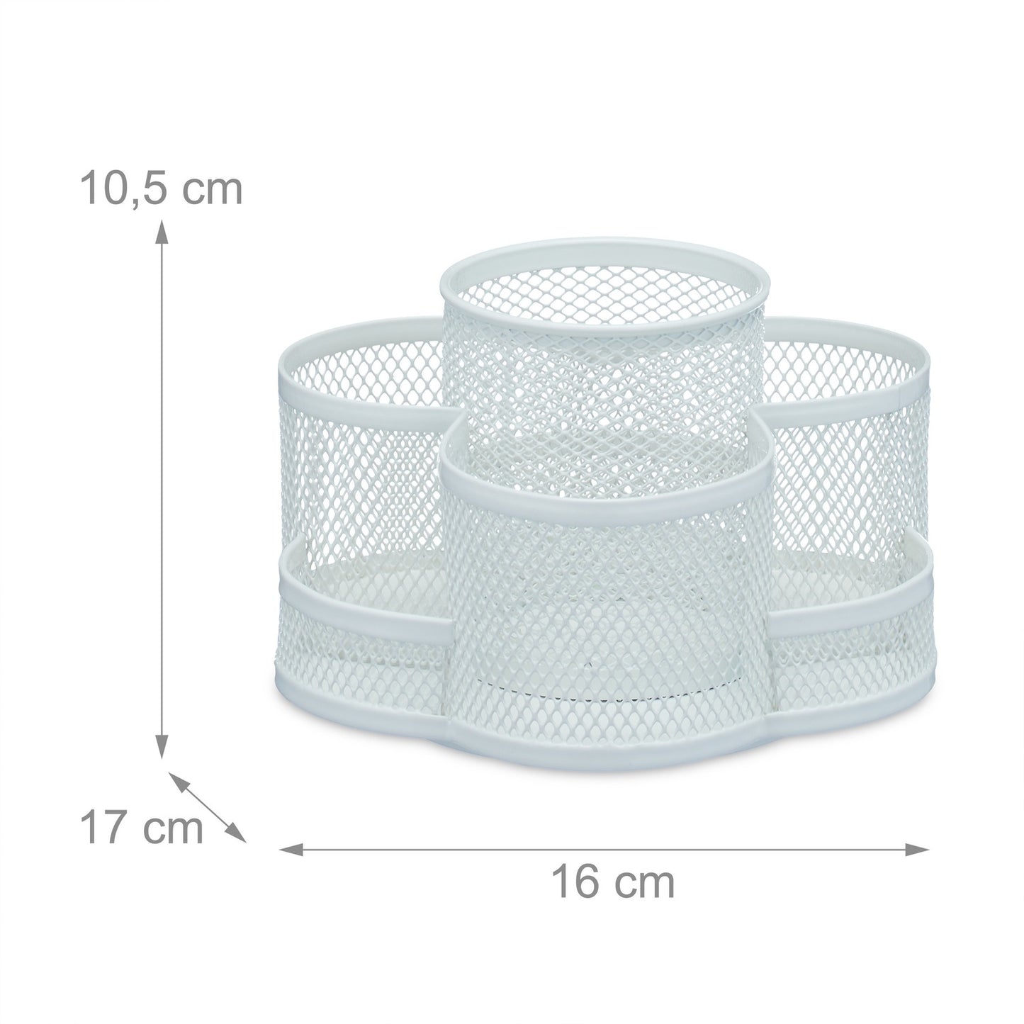 Rotatable pen holder with 7 compartments